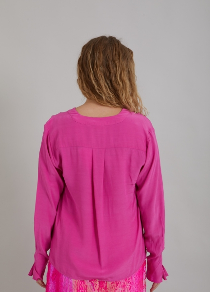 Coster Copenhagen, Shirt with pleats, raspberry pink